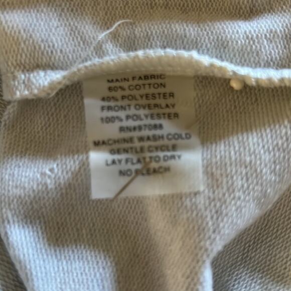 dELiA*s Gray & Ivory Knit Top with Daisy Lace Overlay Juniors Size Medium - Picture 6 of 8